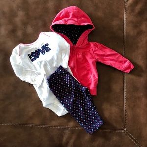 Carters 3 piece outfit. 6M